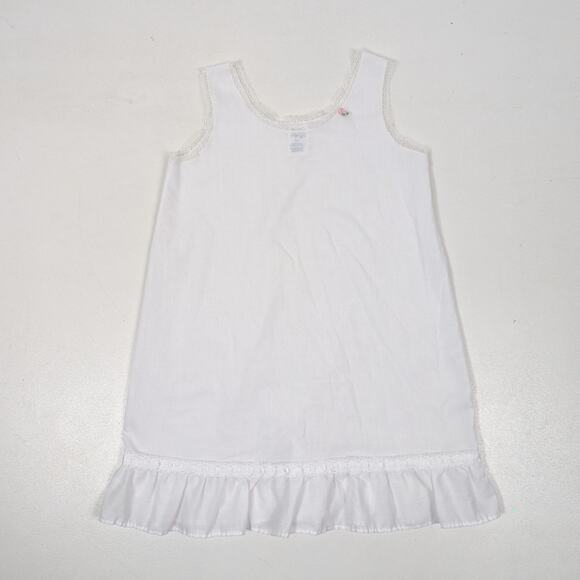 Vintage Bug Off Slip Girls Size 5 White Classic - Picture 1 of 5